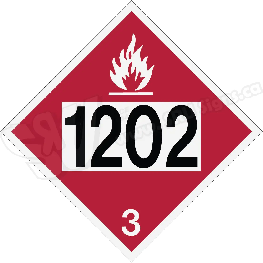 Sruplac028 1202 flammable diesel class 3 1202
